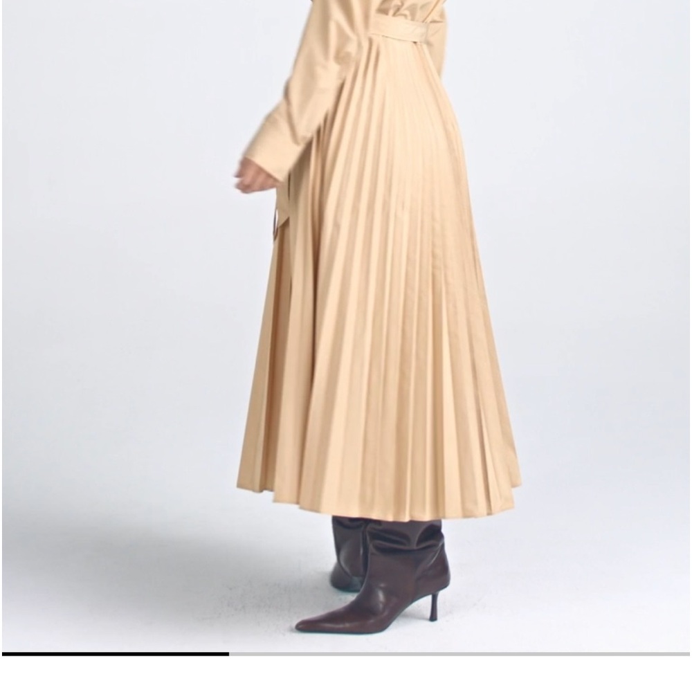 DEREK LAM 10 CROSBY KENZA LONG SLEEVE PLEATED SKIRT DRESS Size 12 - Picture 6 of 6